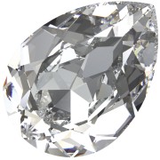 PureCrystal 4320 Cabochon, 6x4 mm - Crystal x1