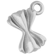 18x14 mm Farfalle-shaped charm - 316 stainless steel x1