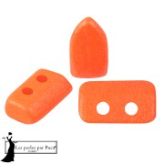 Piros® Glass Beads by Puca® 2x5 mm - Neon Blood Orange x10g