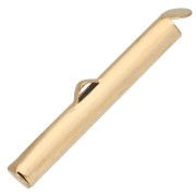 30 mm Bead-Ending Cap for Weaving Seed Beads and Delica Beads - Gold-Plated 304 Stainless Steel x1