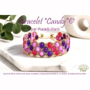 Samos® Glass Beads by Puca® 5x7 mm - Neon Amethyst x10g