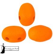 Samos® Glass Beads by Puca® 5x7 mm - Neon Blood Orange x10g