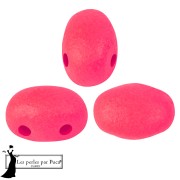Samos® Glass Beads by Puca® 5x7 mm - Neon Cherry Red x10g
