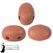 Samos® Glass Beads by Puca® 5x7 mm - Neon Chocolate x10g