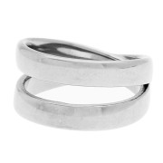 Wide Double Ring - Size 53 - 304 Stainless Steel x1