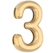 15x9 mm Earring Back - 3 - for 10 mm ribbon - 304 Stainless Steel, Gold-Plated x1