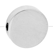 10 mm Round Flat Bead - 316L Stainless Steel x1