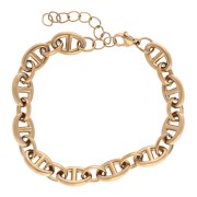 8.2 mm Nautical Link Bracelet - Gold-Plated 304 Stainless Steel x 17 cm