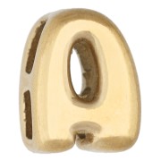 7x5 mm earring back for 1.6 mm cord - A - Gold-plated 304 stainless steel x1