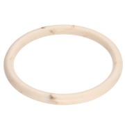 65 mm thin bangle bracelet in opaque resin - Nude - Marbled Brown x1