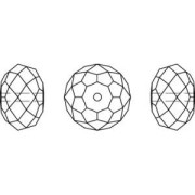 PureCrystal 5040 4 mm Flat Round Beads - Crystal Urban Grey x20