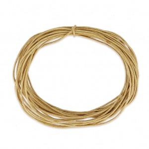 Waxed Cotton Cord 1mm Beige x5m