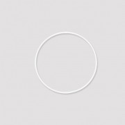 Nude metal circle for Dreamcatcher, Suspension and Lamps 10cm Blanc