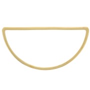 Spacer for beadweaving half-moon 30x15 mm - Gold Tone x1