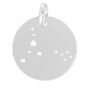 Constellation pendant Pisces - 18 mm Sterling Silver 925 x1