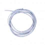 Metallic cord Mokuba 2 mm - Blue Jean silver thread x1m