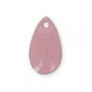 Metal epoxy resin sequins drop shape 14x8 mm Pink x 8