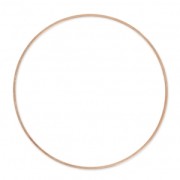 Mounting round element for beadweaving 50x1.9 mm Rose Gold Tone