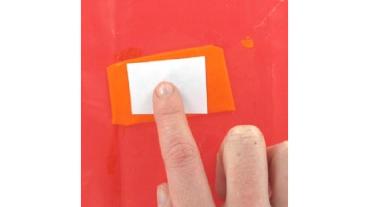 Using a transfer on polymer clay creations : Step 1 Using a transfer on polymer clay creations : Step 1