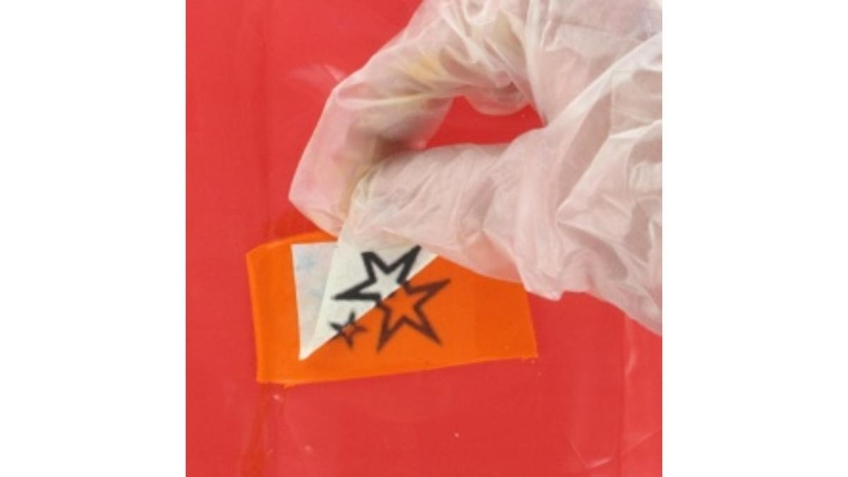 Using a transfer on polymer clay creations : Step 4 Using a transfer on polymer clay creations : Step 4