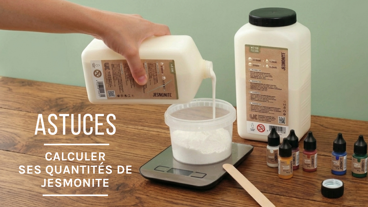 Schema Jesmonite calculator: how to get the right quantities? Schema Jesmonite calculator: how to get the right quantities?