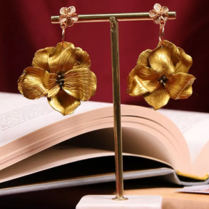 boucles d'oreilles fleurs en pâte polymère