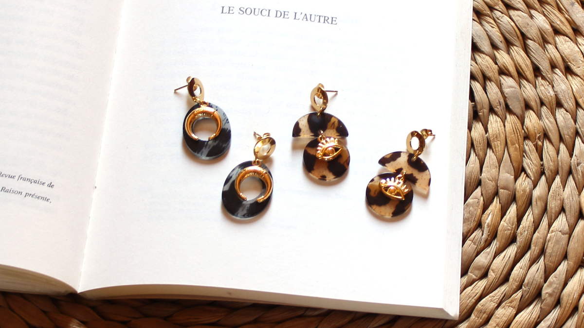 Karine Acetate Dangle Earrings Karine Acetate Dangle Earrings