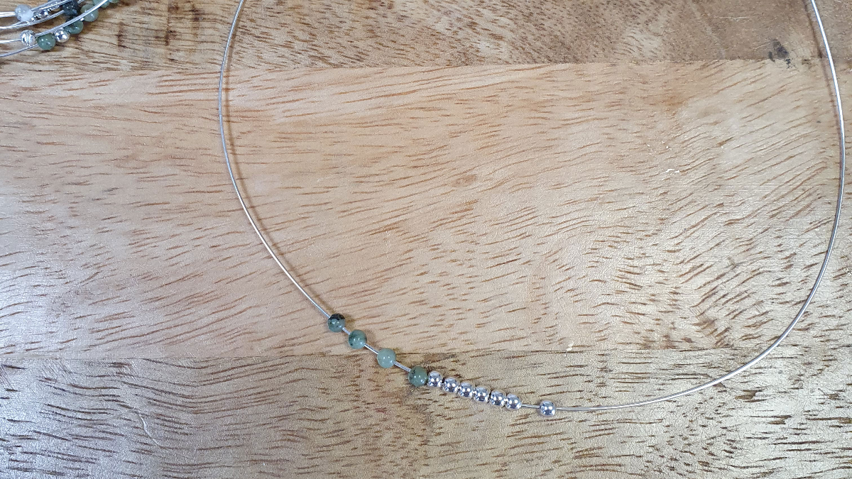 925 Sterling Silver Weekly Bracelet with Gemstones - African Turquoise and Howlite : Step 1 925 Sterling Silver Weekly Bracelet with Gemstones - African Turquoise and Howlite : Step 1