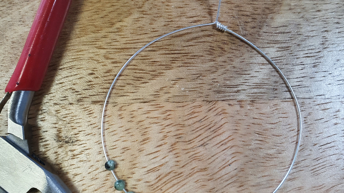 925 Sterling Silver Weekly Bracelet with Gemstones - African Turquoise and Howlite : Step 4 925 Sterling Silver Weekly Bracelet with Gemstones - African Turquoise and Howlite : Step 4