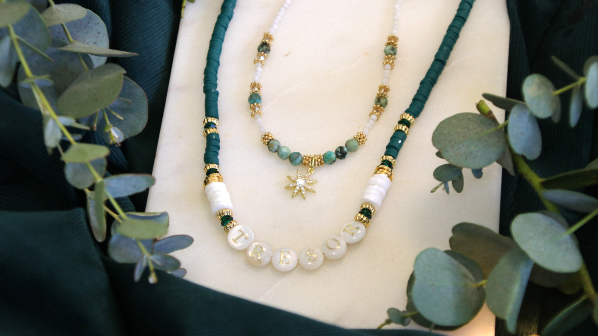 DIY duo of mother of pearl and PureCrystal necklaces DIY duo of mother of pearl and PureCrystal necklaces