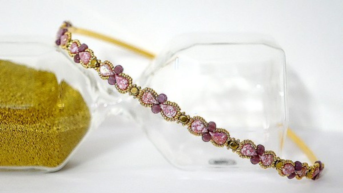 Sam" headband tutorial with Amos and Kalos beads Sam" headband tutorial with Amos and Kalos beads