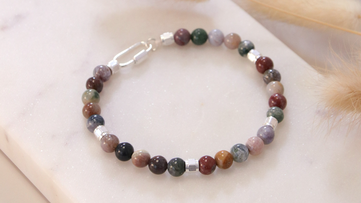 Schema Duo of gemstones and silver 925 bracelets Schema Duo of gemstones and silver 925 bracelets