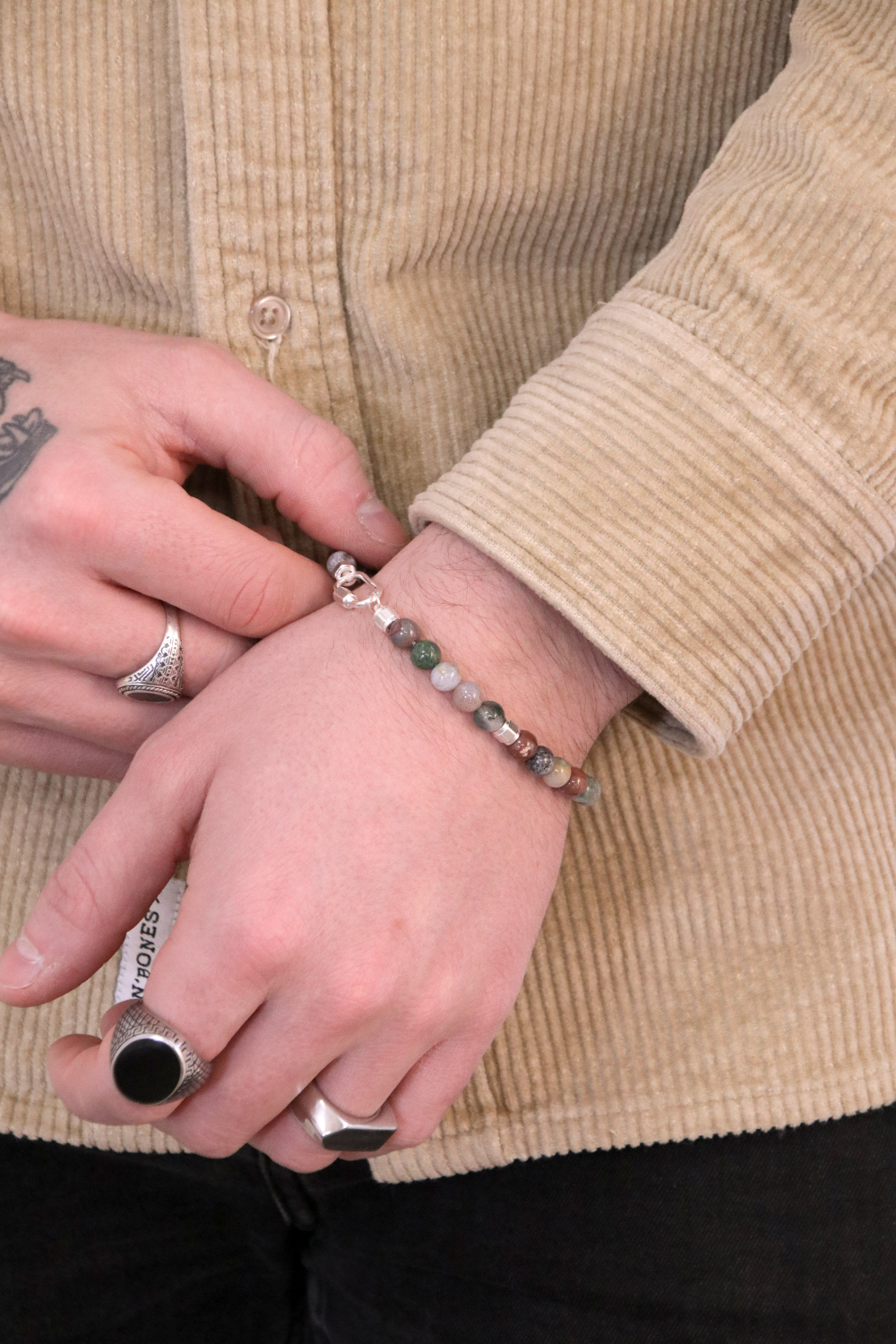 Schema Duo of gemstones and silver 925 bracelets Schema Duo of gemstones and silver 925 bracelets