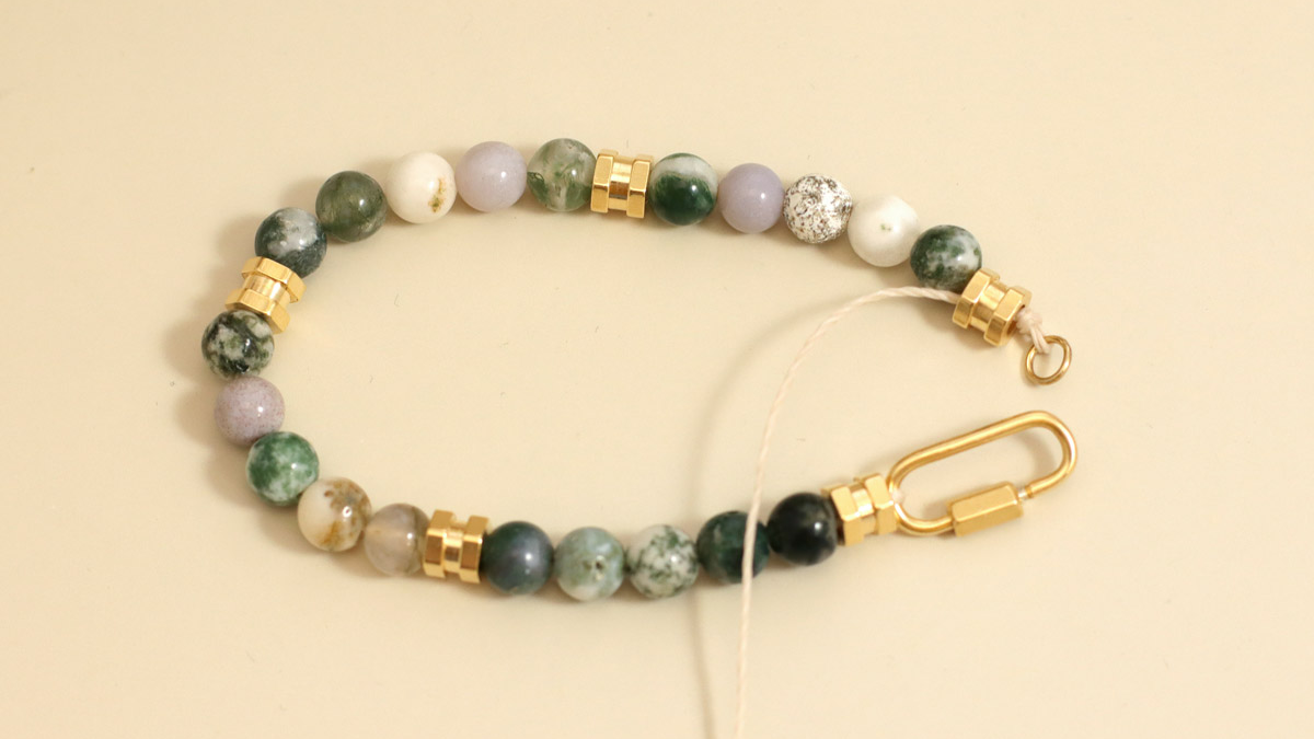 Duo of gemstones and silver 925 bracelets : Step 3 Duo of gemstones and silver 925 bracelets : Step 3