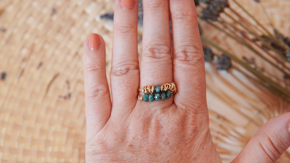 Schema Create your own gold filled wire and gemstone ring Schema Create your own gold filled wire and gemstone ring