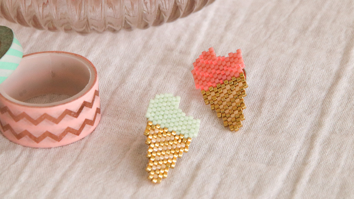 Delica Miyuki peyote weaving ice diagram Delica Miyuki peyote weaving ice diagram