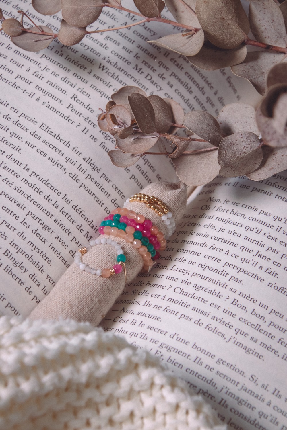 Schema DIY ring with natural stone beads Schema DIY ring with natural stone beads