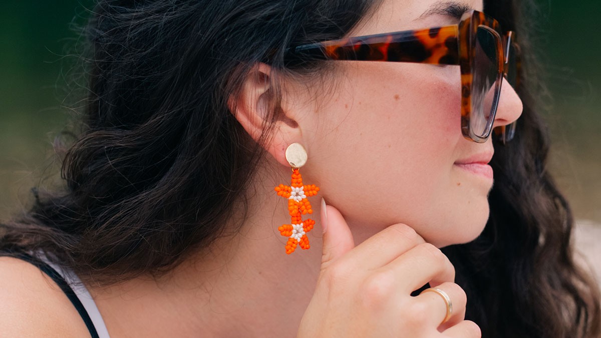 Starfish pendant earrings Starfish pendant earrings