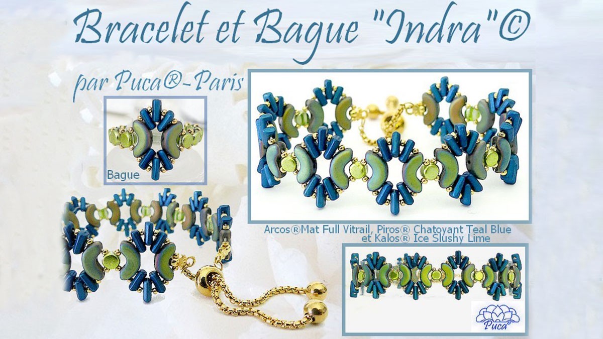 Indra® bracelet and ring by Puca®, France Indra® bracelet and ring by Puca®, France