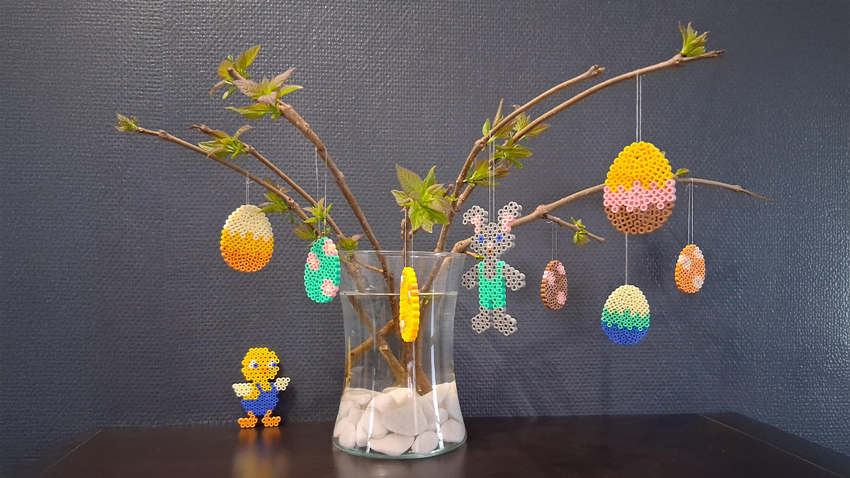 Easter DIY: create a decoration with Hama beads Easter DIY: create a decoration with Hama beads