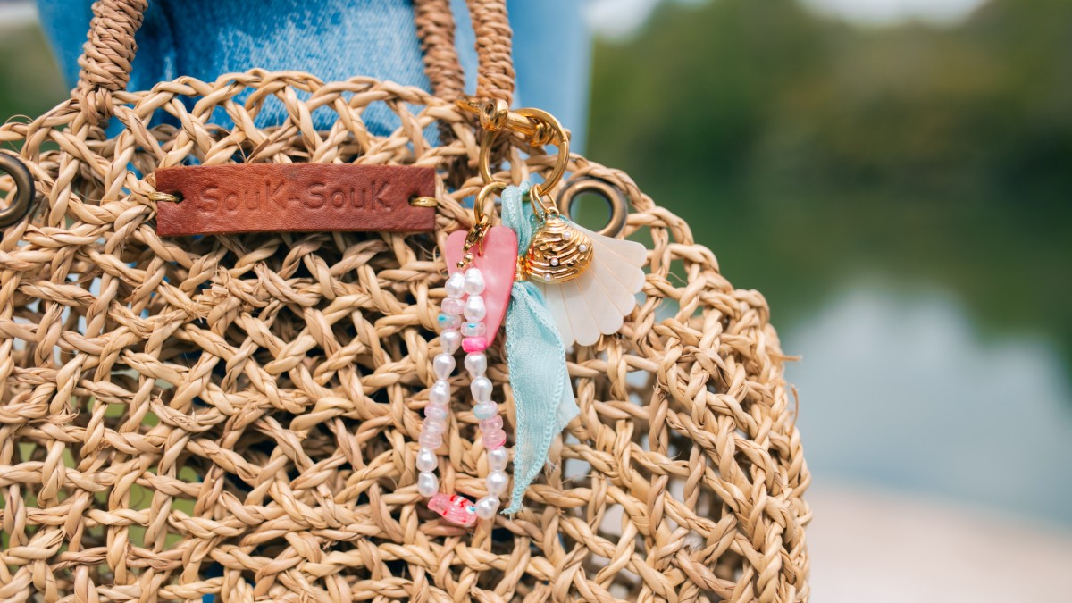 DIY summer bag grigri with shells DIY summer bag grigri with shells