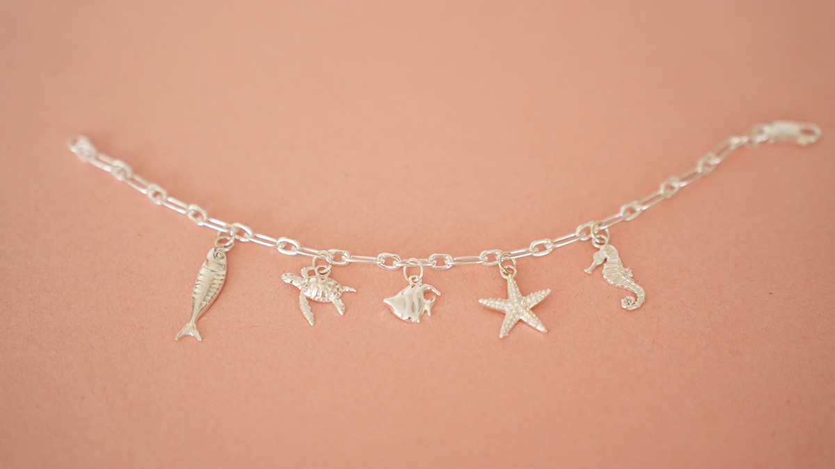 925 Sterling Silver Marine Charms Bracelet : Step 3 925 Sterling Silver Marine Charms Bracelet : Step 3