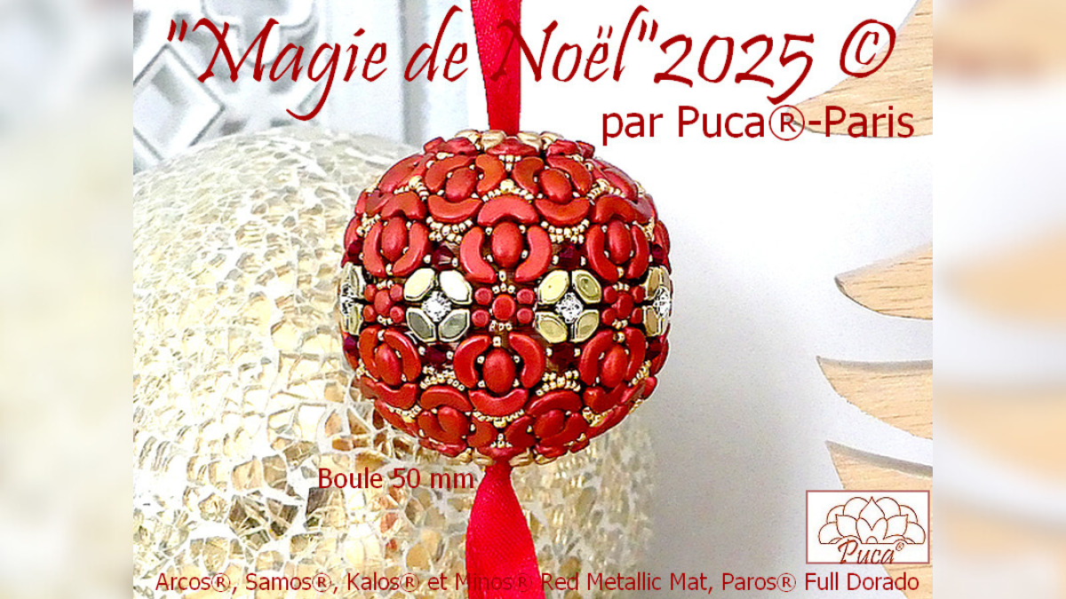 La Magie de Noël bead ball by Puca® - The Magic of Christmas La Magie de Noël bead ball by Puca® - The Magic of Christmas