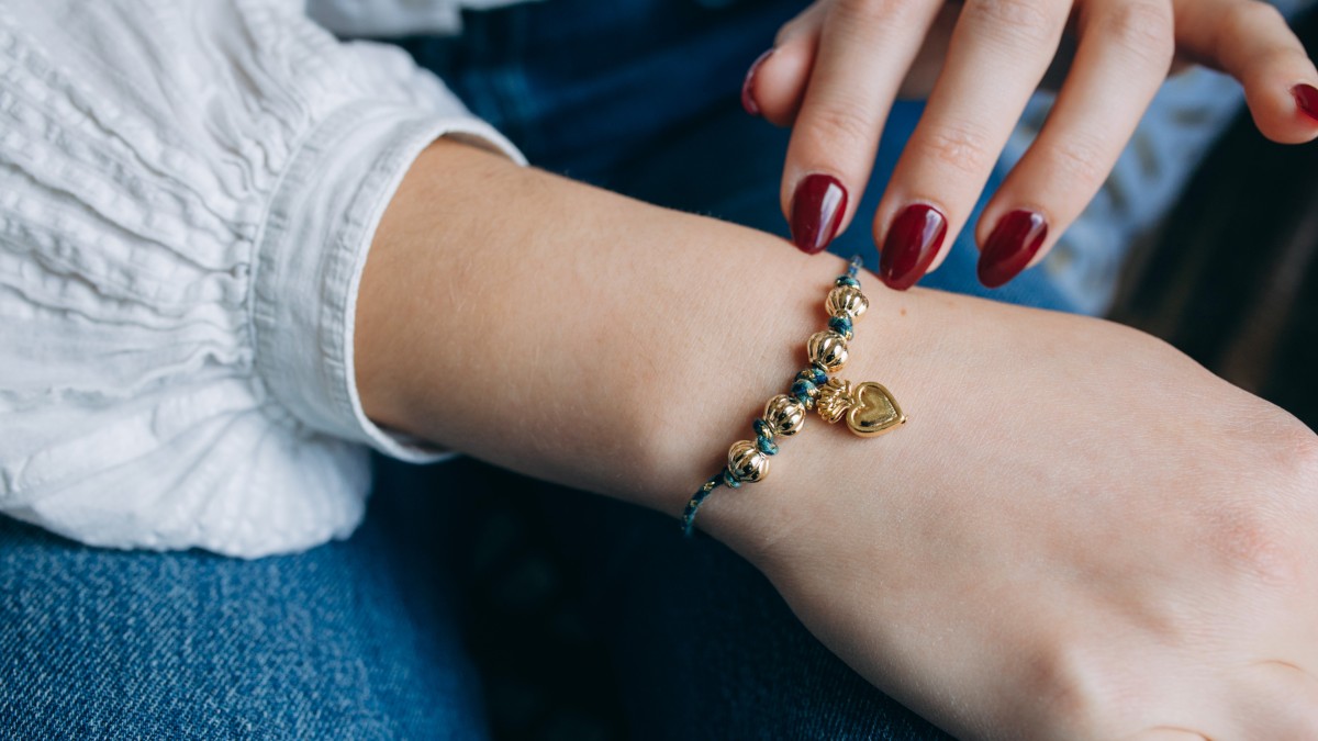 Heart cord bracelet ex voto Heart cord bracelet ex voto