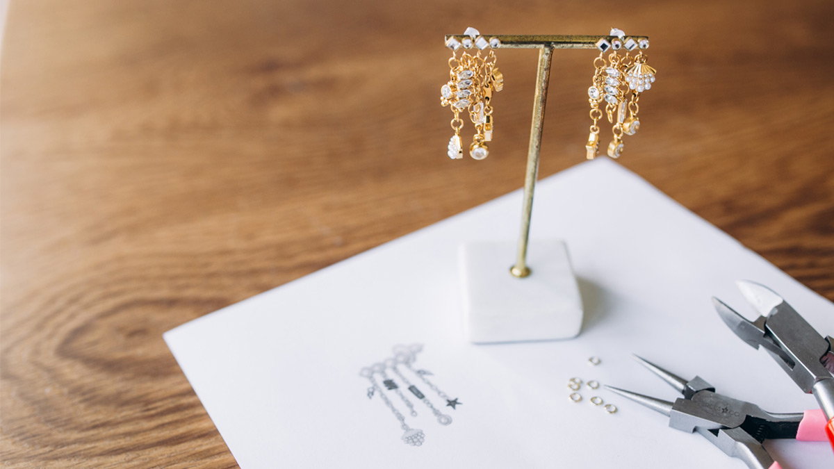 Stainless steel charms dangling earrings Stainless steel charms dangling earrings