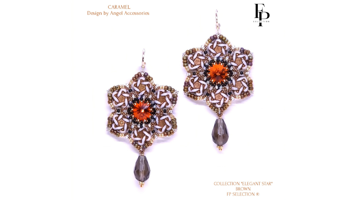Caramel earrings by Angel Accessoiries® Caramel earrings by Angel Accessoiries®