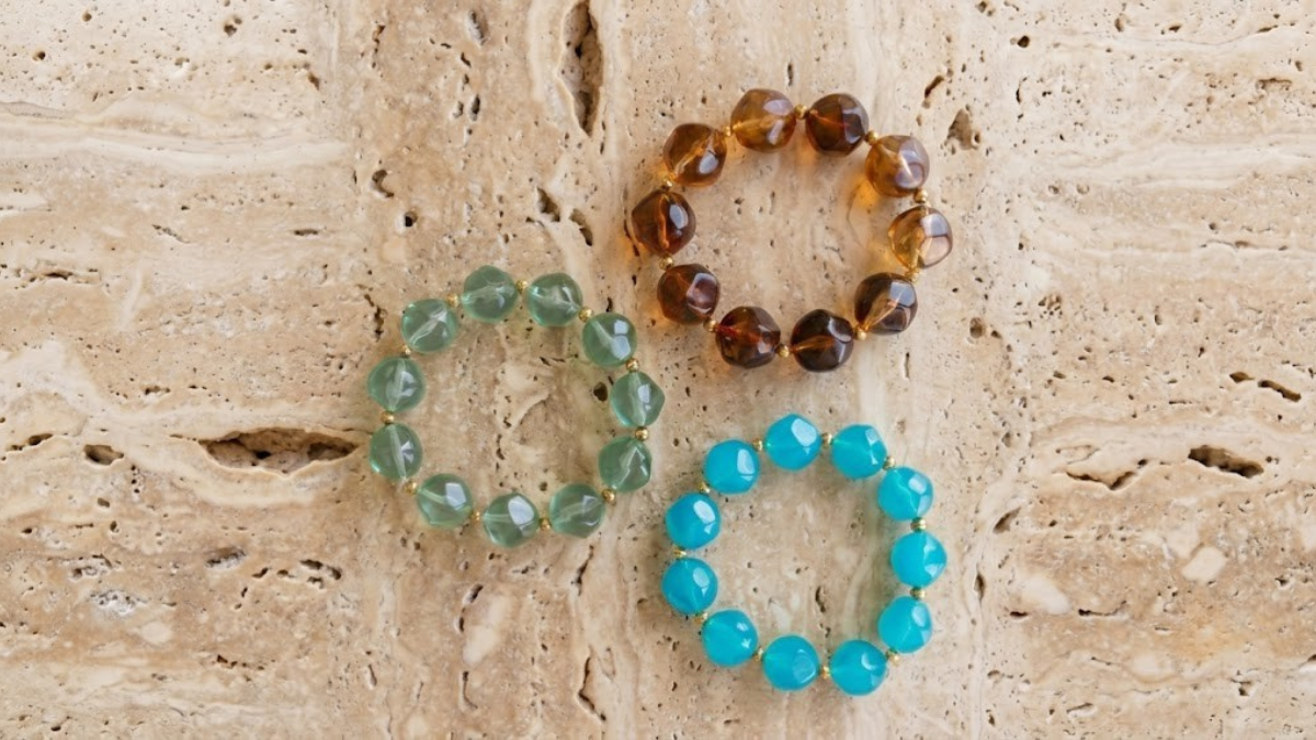 Resin Round Bead Bracelets Resin Round Bead Bracelets