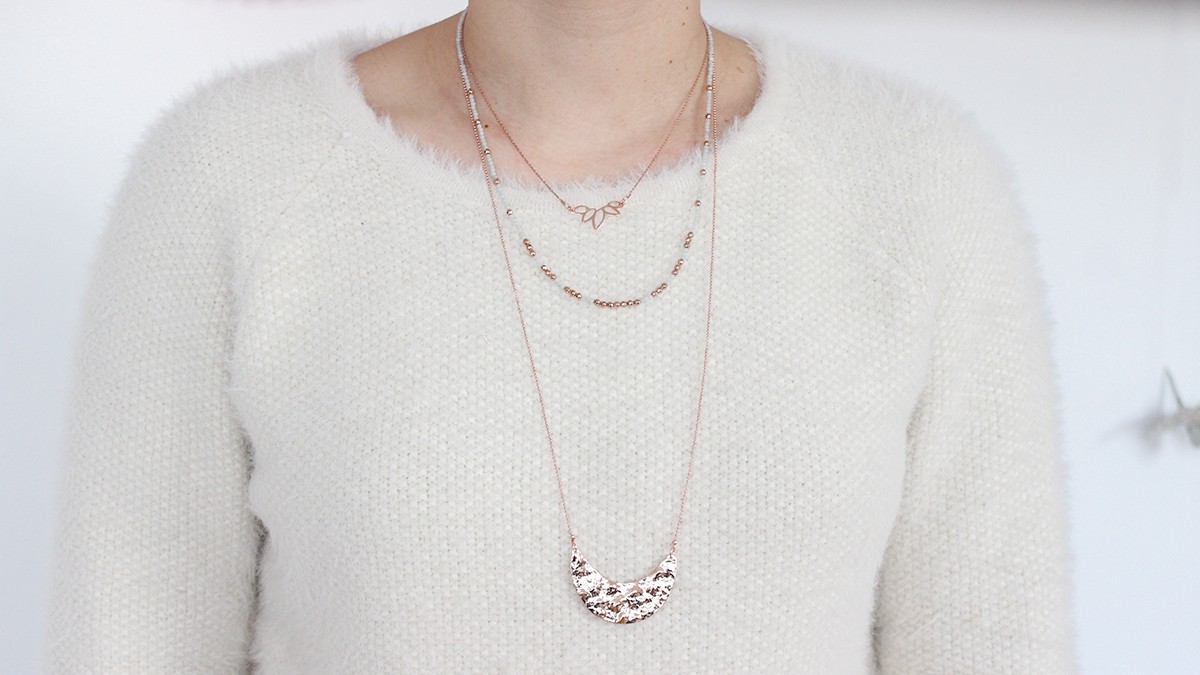 Stacking Amazonite rose gold necklace and hematite Stacking Amazonite rose gold necklace and hematite